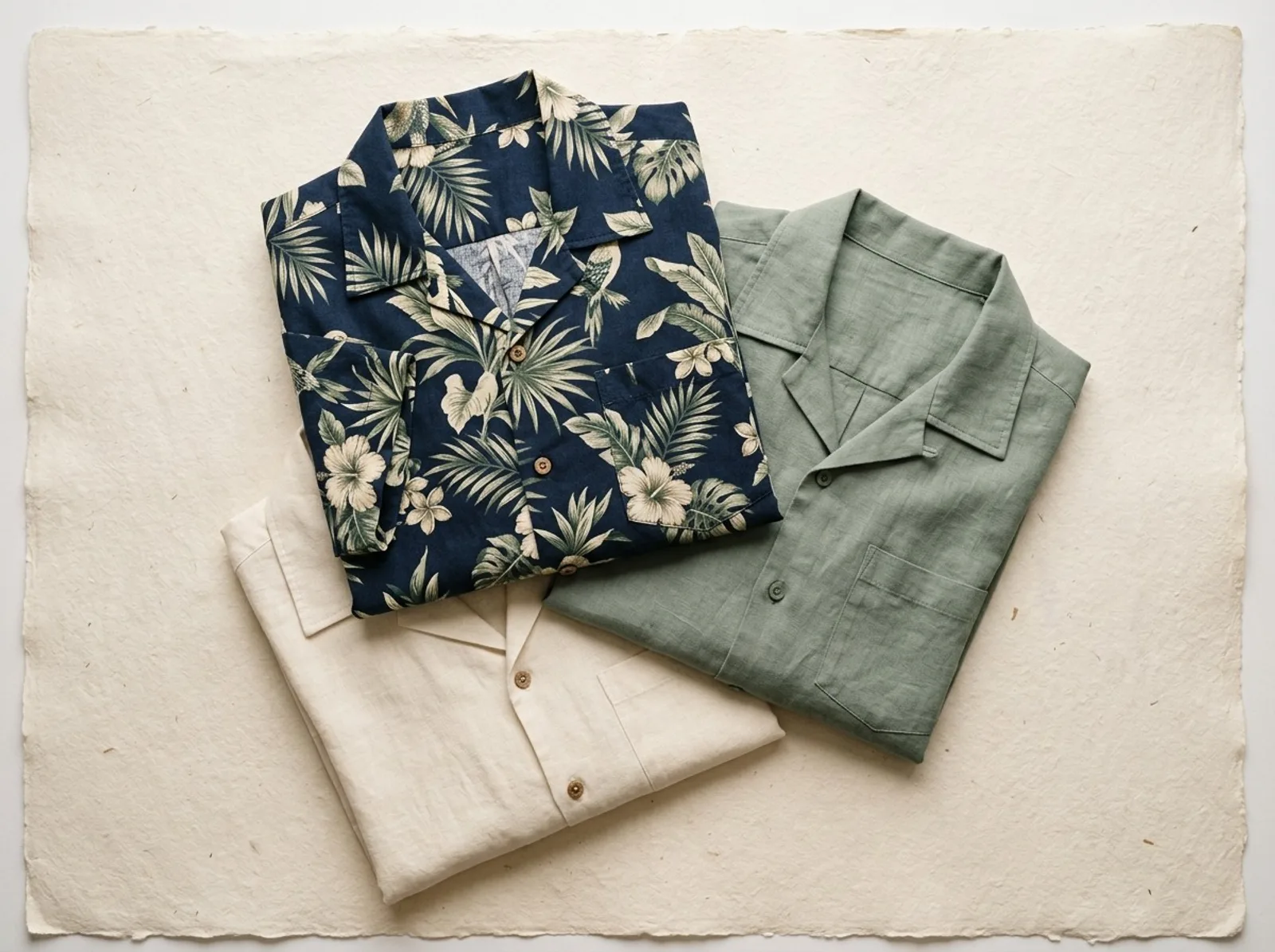 Camp collars, three ways.