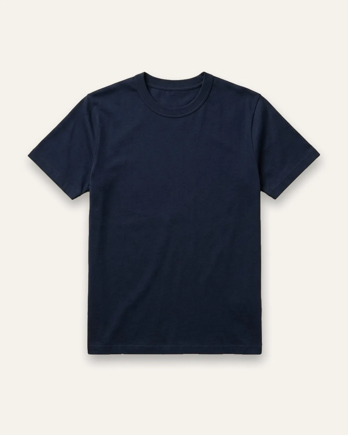Classic Crew Tee in Navy, laid flat