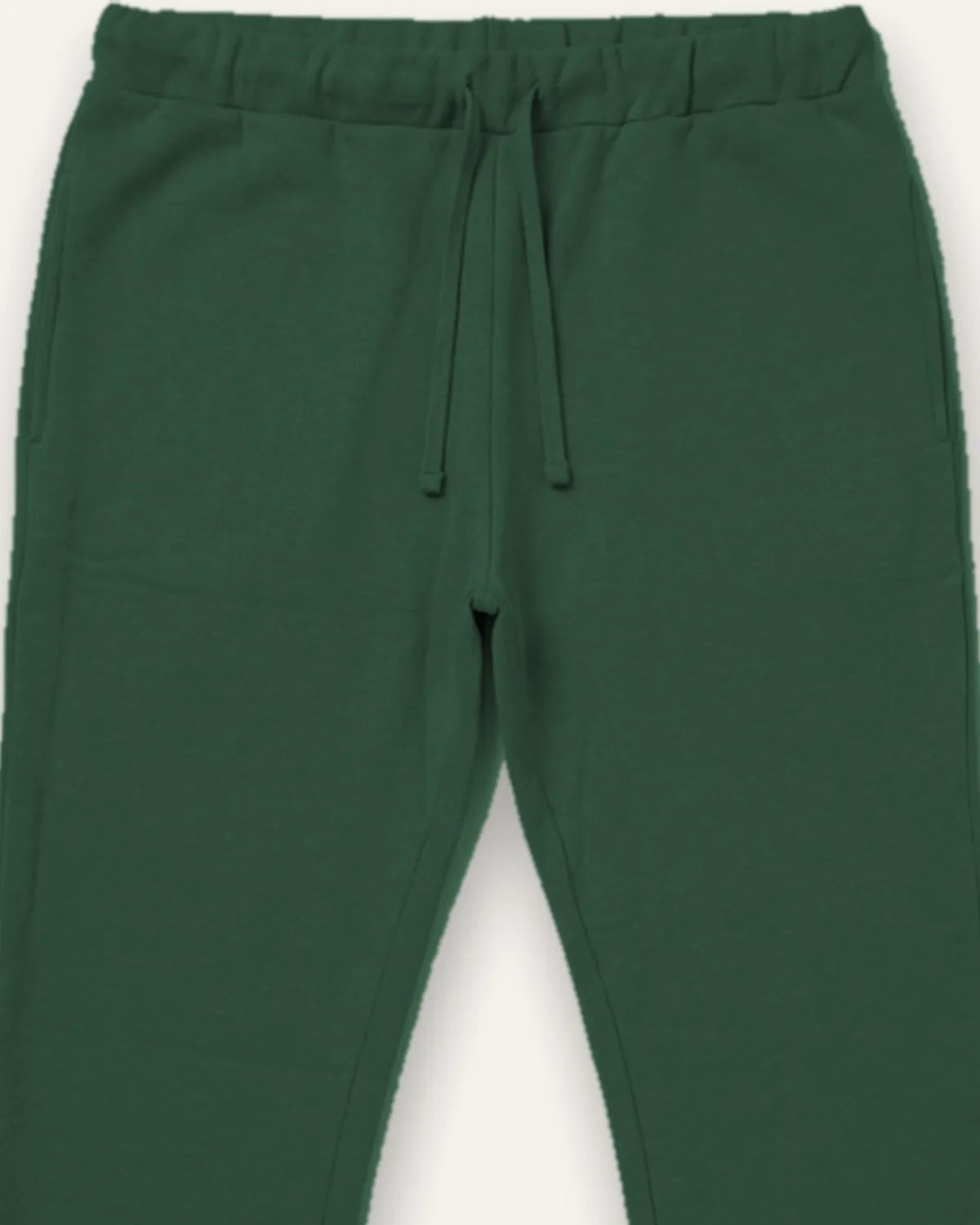Daily Fleece Jogger in Forest, laid flat, detail