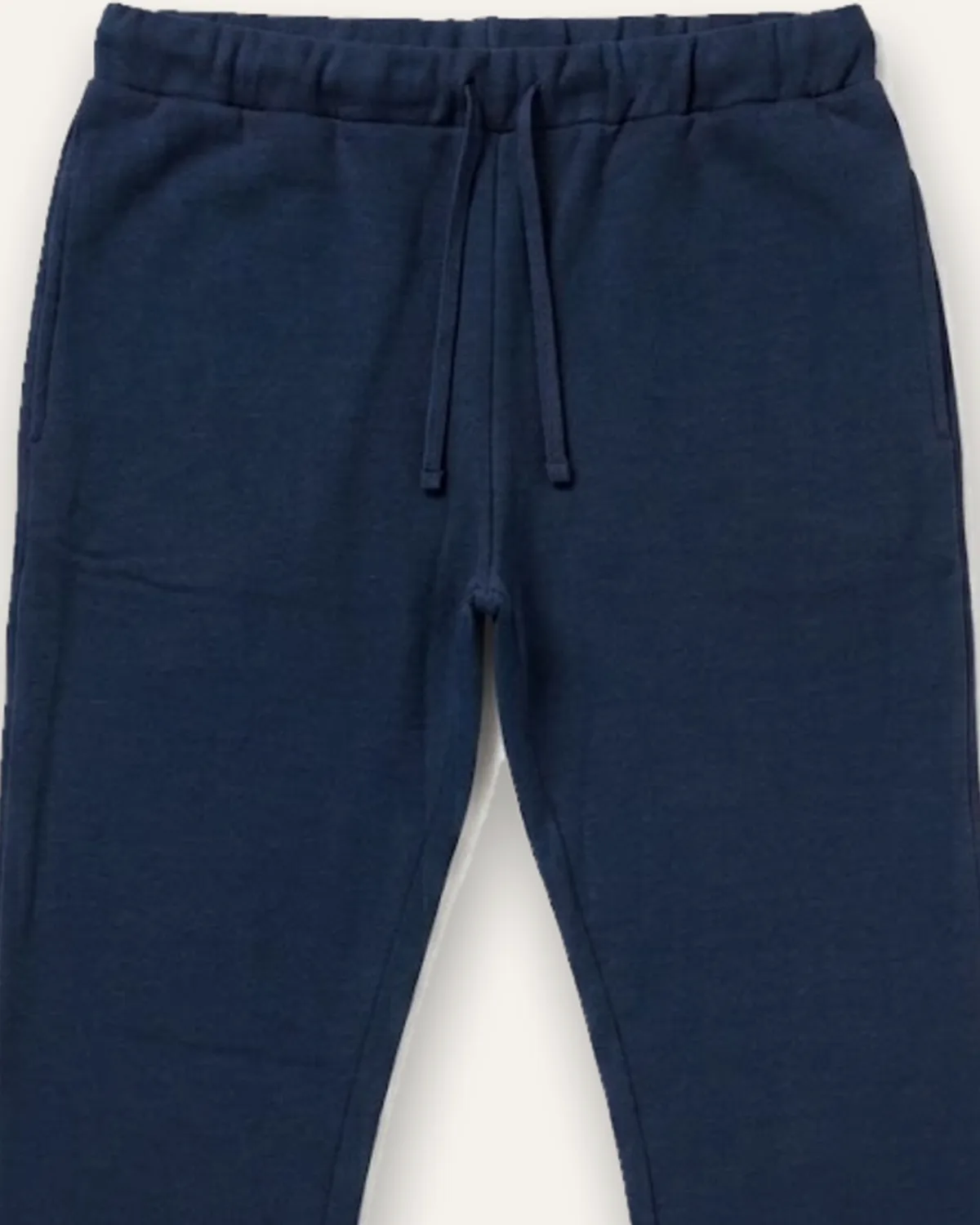 Daily Fleece Jogger in Navy, laid flat, detail