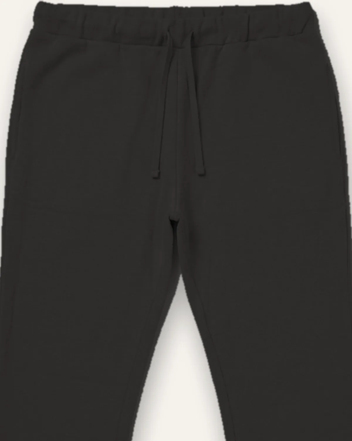 Daily Fleece Jogger in Washed Black, laid flat, detail