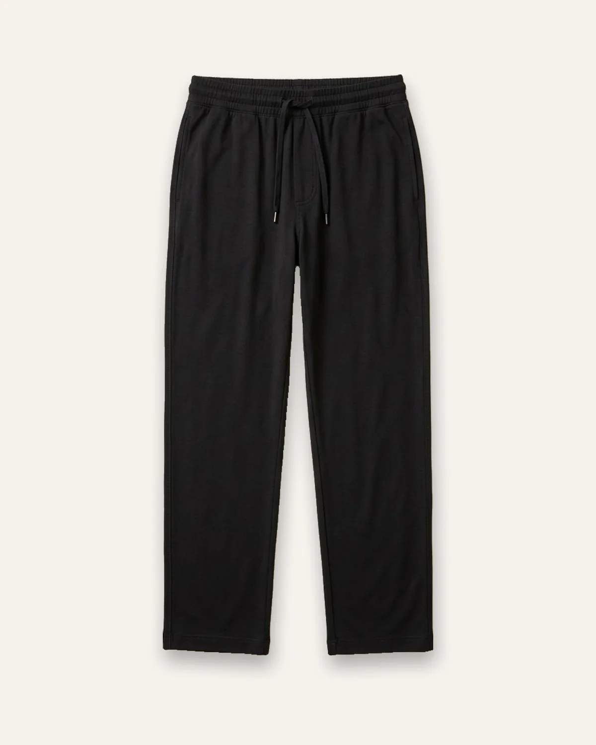 Knit Lounge Pant in Black, laid flat