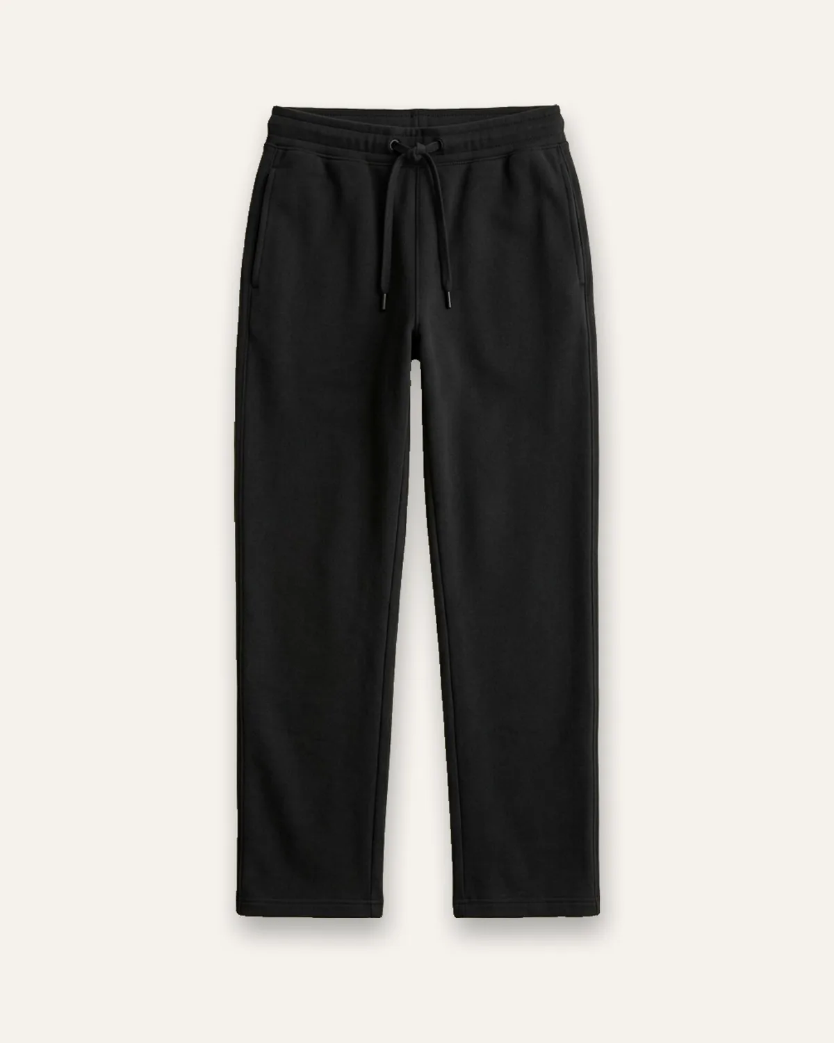 Straight-Leg Sweatpant in Black, laid flat