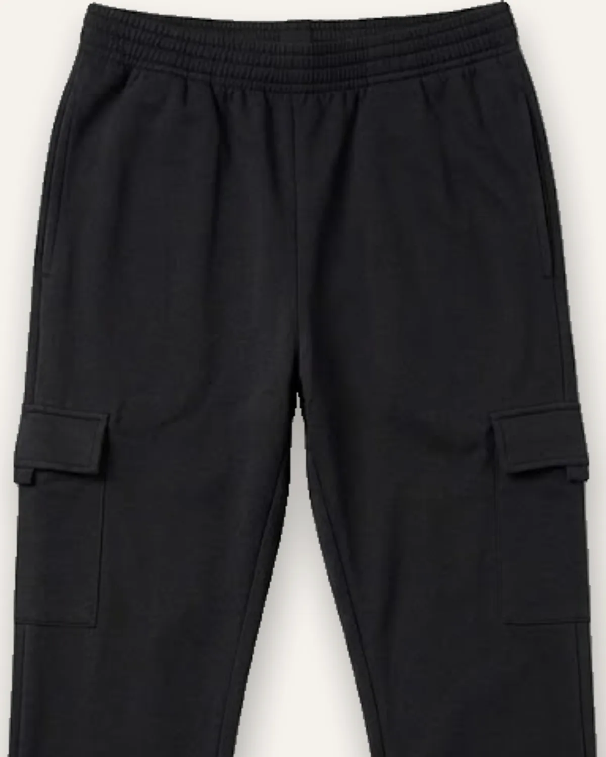 Ultra Performance Cargo Sweatpant in Black, laid flat, detail