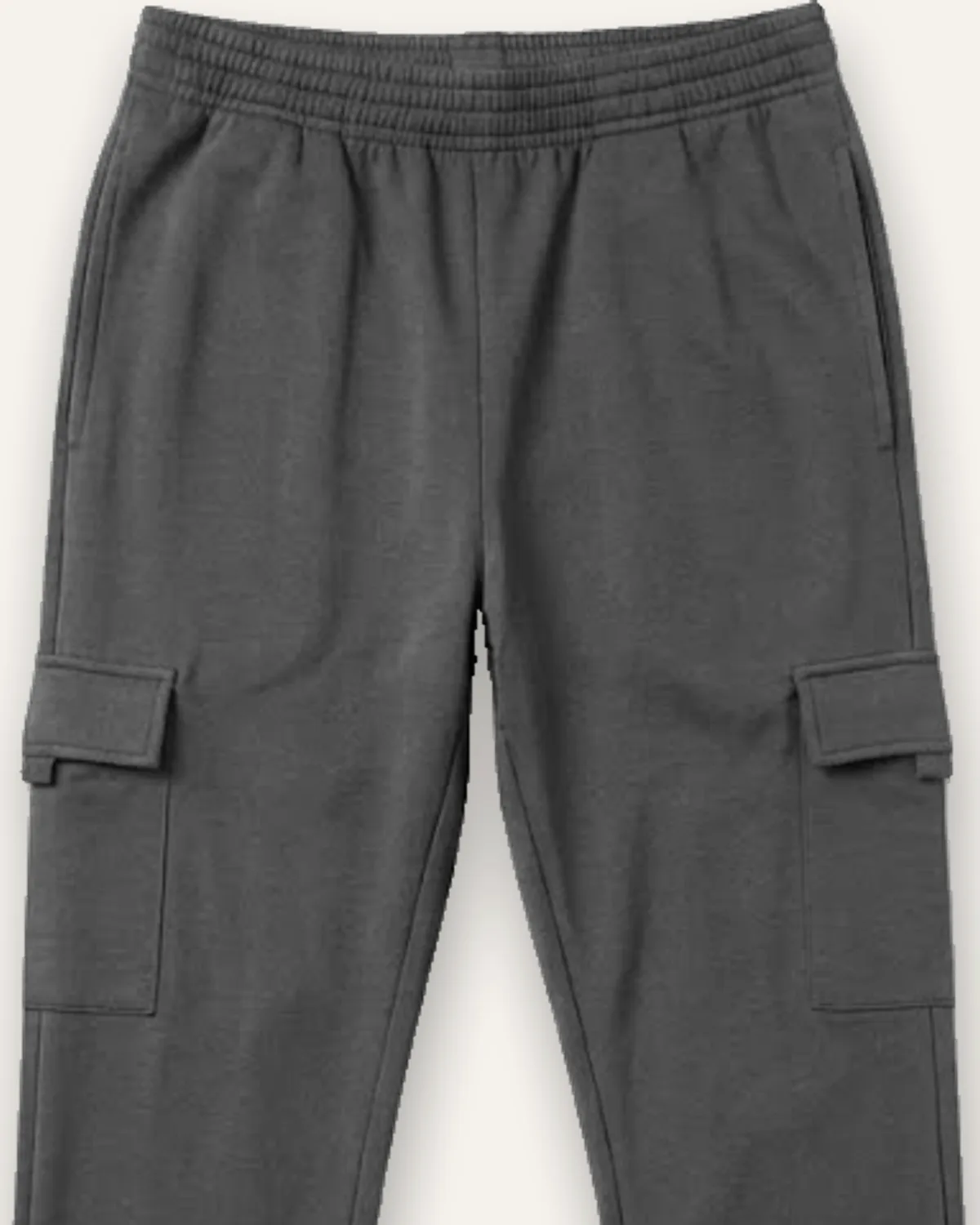Ultra Performance Cargo Sweatpant in Charcoal, laid flat, detail