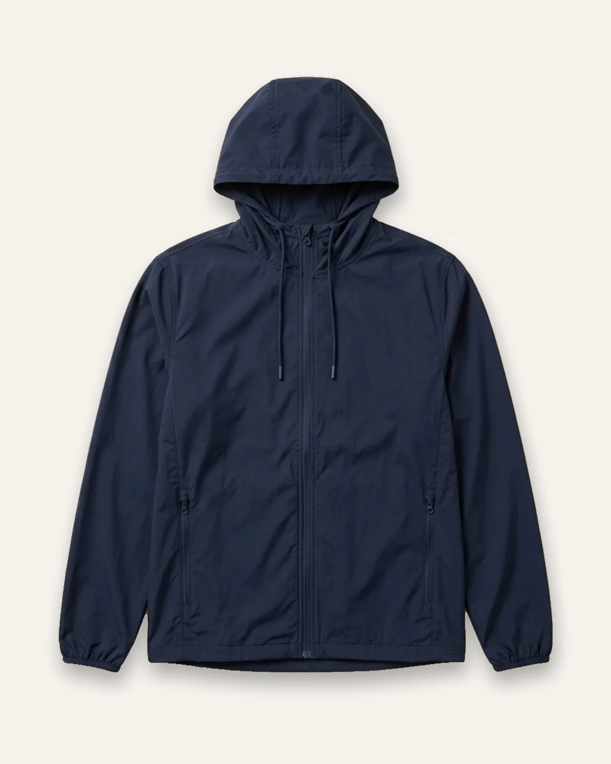 Windbreaker in Navy, laid flat